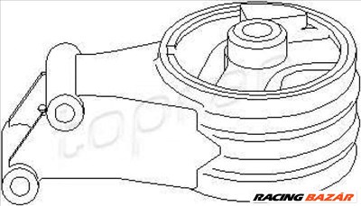 TOPRAN 206562 Motortartó bak - VAUXHALL, OPEL, FIAT