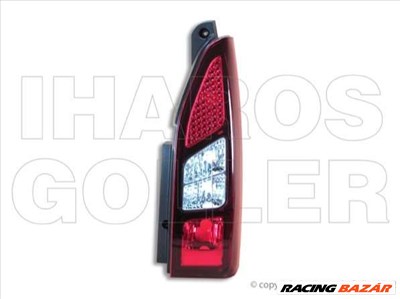 Peugeot Partner 2012-2015 - Hátsó lámpa üres jobb (1 hátsó ajtó)