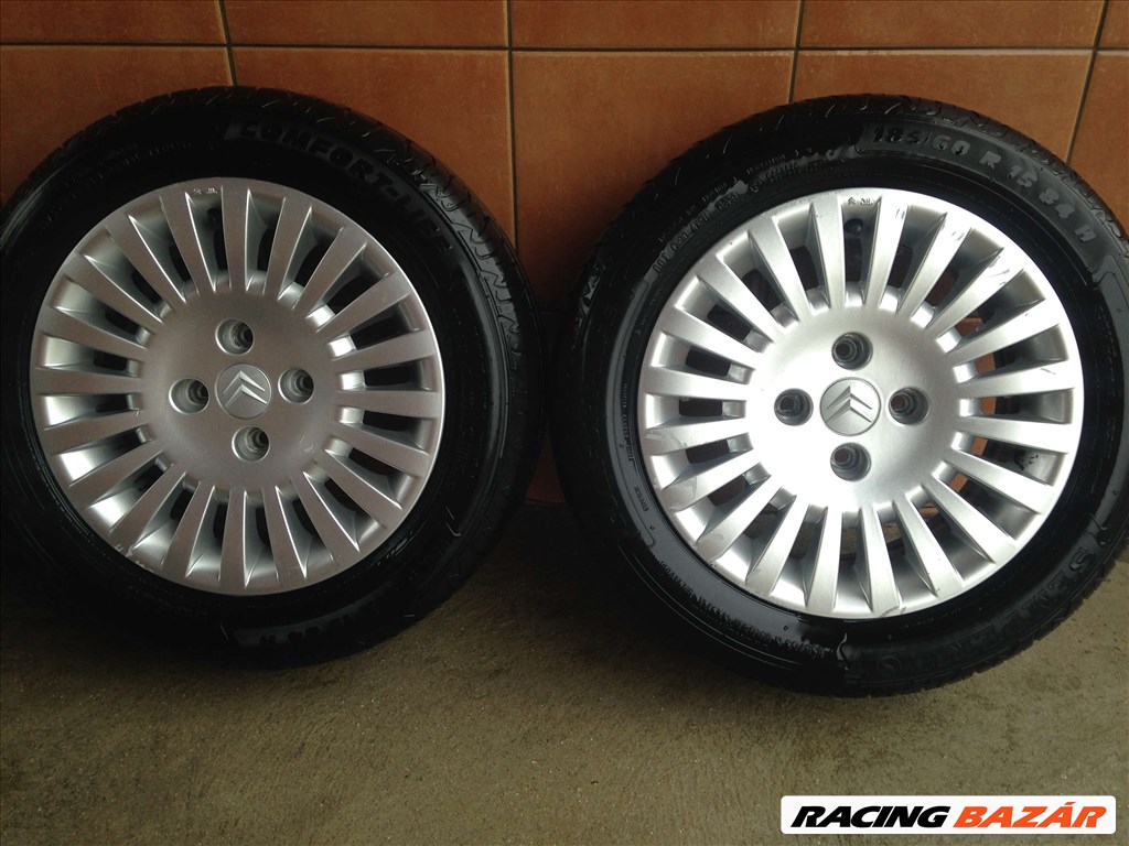 CITROEN  15" ALUFELNI 4X108 NYÁRI 185/60R15 GUMIKKAL OLCSÓN!!! 3. kép