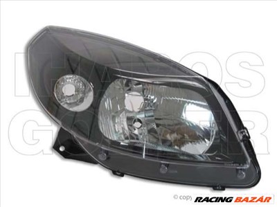 Dacia Sandero 2009-2012 Stepway  - FSZ jobb H4 fekete házas (belülr. áll.) TYC