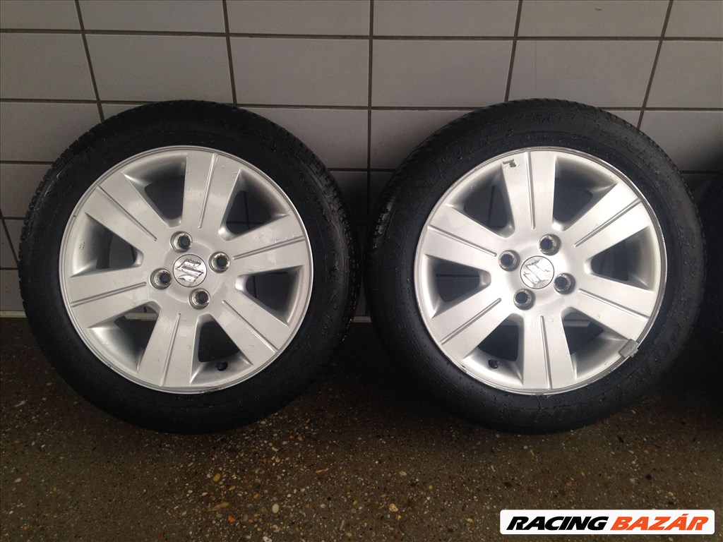 SUZUKI SWIFT 15" ALUFELNI 4X100 NYÁRI 175/60R15 GUMIKKAL OLCSÓN!!! 2. kép