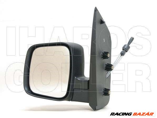 Fiat Qubo 2009- - Külső tükör bal, bowd. állíth., króm, domb., alap. 1. kép