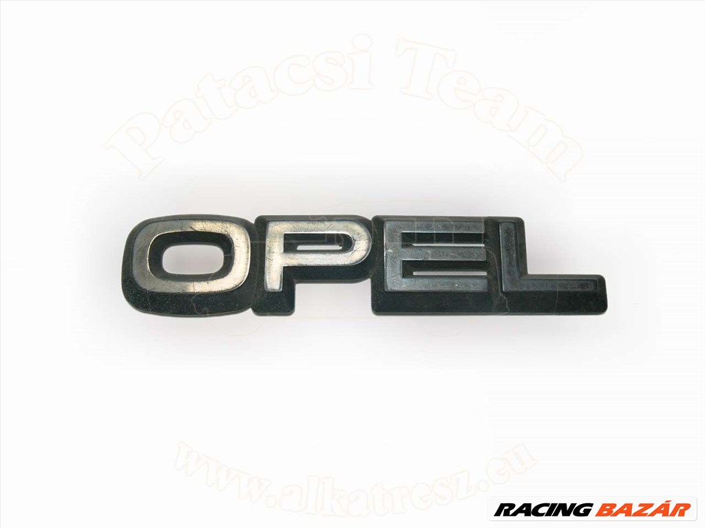 Opel Kadett E 1984-1991 - felirat, csomagtérfedél, OPEL, króm/fekete 1. kép