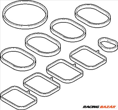 ELRING 689.940 Szívókönyök tömítéskészlet - ALFA ROMEO, FIAT, LANCIA, VAUXHALL, OPEL