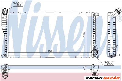 NISSENS 60634A Motorvízhűtő - BMW