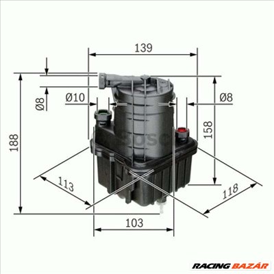 BOSCH 0450907015 Üzemanyagszűrő - RENAULT