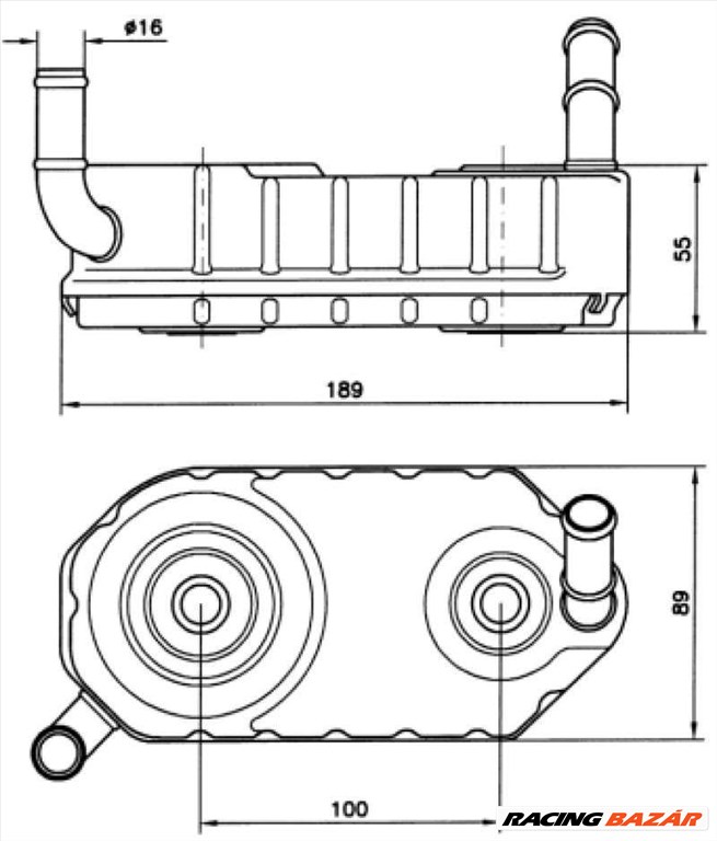 NRF 31004A Olaj hűtő - SEAT, VOLKSWAGEN, AUDI, SKODA 1. kép