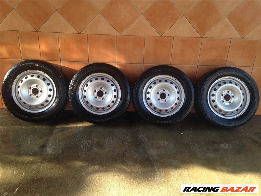 RENAULT TRAFIC 16" LEMEZFELNI 5X118 NYÁRI 205/65R16C GUMIKKAL!!! 1. kép