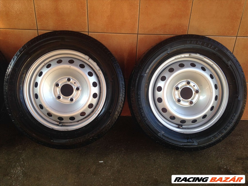 RENAULT TRAFIC 16" LEMEZFELNI 5X118 NYÁRI 205/65R16C GUMIKKAL!!! 3. kép