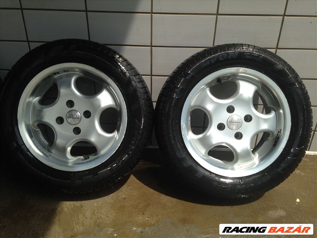 ARTEC 14" ALUFELNI 4X100 NYÁRI 185/60R14 ÚJSZERŰ GUMIKKAL OLCSÓN!! 3. kép