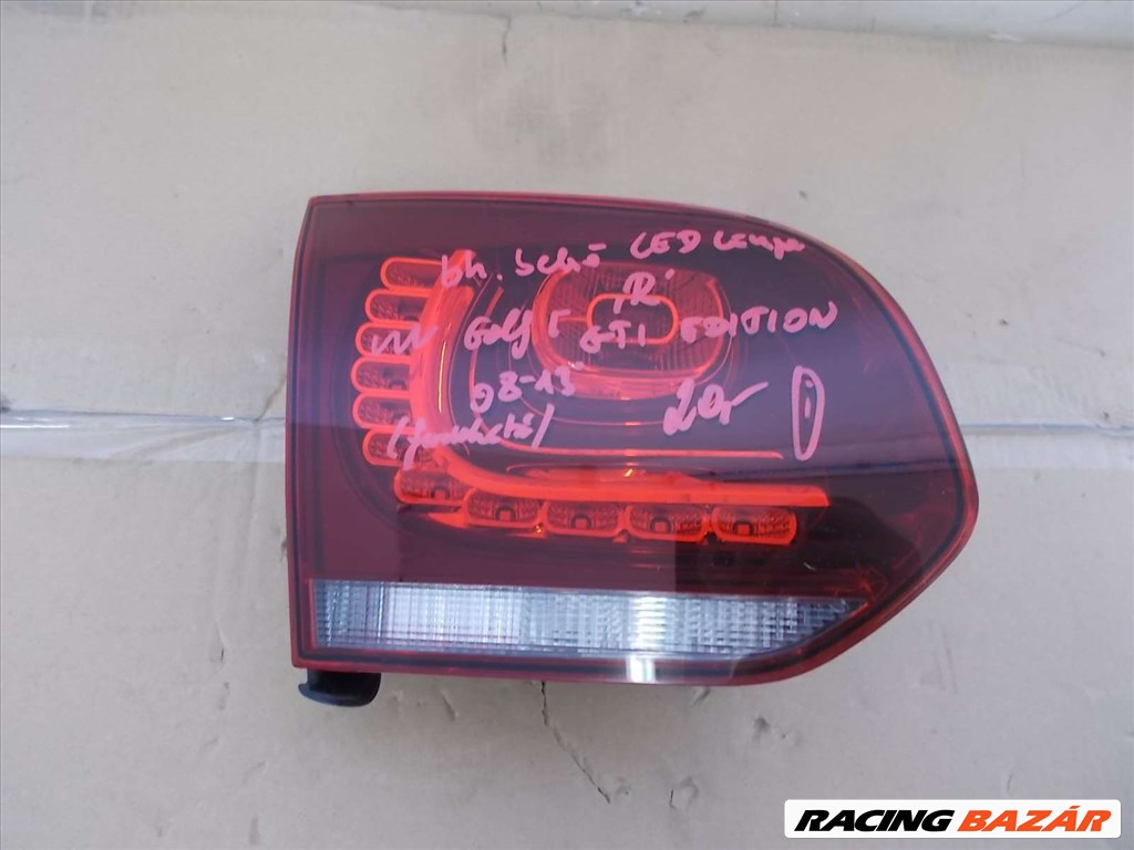 VOLKSWAGEN GOLF VI 6 R GTI Edition bal hátsó belső LED lámpa 2008-2013 1. kép
