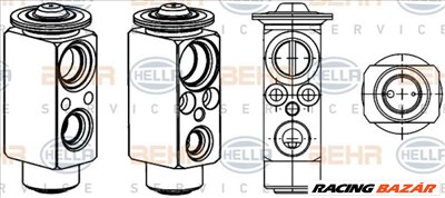 HELLA 8UW 351 234-431 Klíma expanziós szelep - LAND ROVER, BMW