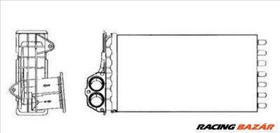 NRF 53634 Fűtésradiátor - PEUGEOT, CITROEN