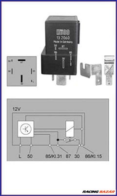 HÜCO 132060 Izzító relé - OPEL, FORD, VOLVO, VAUXHALL