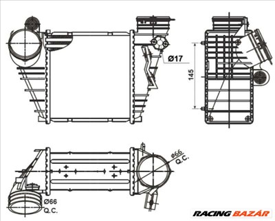 NRF 30838 Intercooler - AUDI, VOLKSWAGEN, SKODA, SEAT