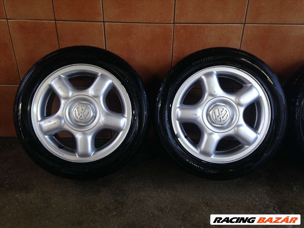 VW 14" ALUFELNI 4X100 NYÁRI 185/55R15 GUMIKKAL OLCSÓN!!!! 2. kép