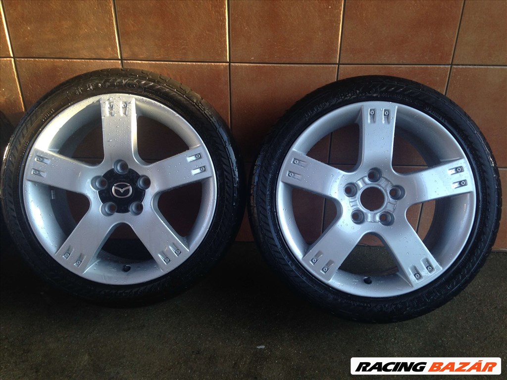  MAZDA 17" ALUFELNI 5X114,3 NYÁRI 215/45R17 GUMIKKAL OLCSÓN!!!!! 3. kép