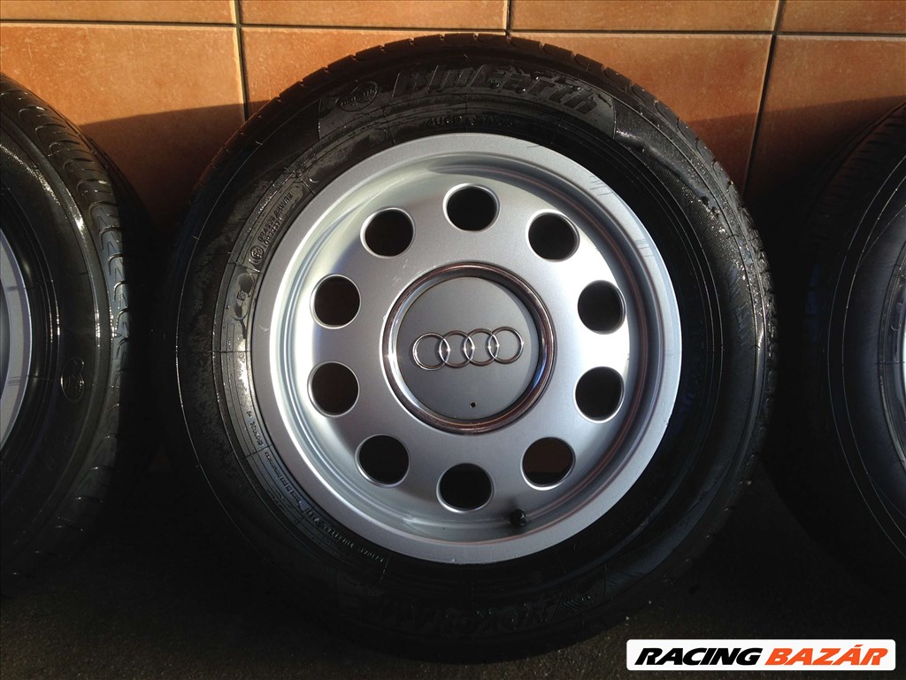  AUDI A-3 15" ALUFELNI 5X100 NYÁRI 195/65R15 GUMIKKAL OLCSÓN!!!!! 4. kép