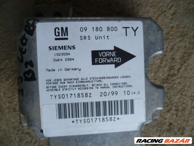 opel vectra b2 99 légzsákinditó  GM 09 180 800 TY 1. kép