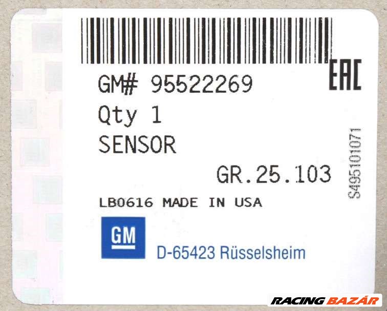 Opel Astra G Signum Vectra C Zafira 2.0/2.2 DTi nyomás érzékelő szenzor. Gyári. Új. 2. kép