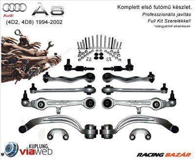 Audi A8 (1994-2002) Komplett Első Futómű szett lengőkarokkal stabilizátorral