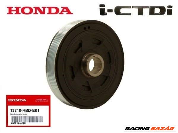 Honda 13810RBDE01 2.2 i-CTDi Gyári új főtengely ékszíjtárcsa  06130r06305 06130rbd305 1. kép