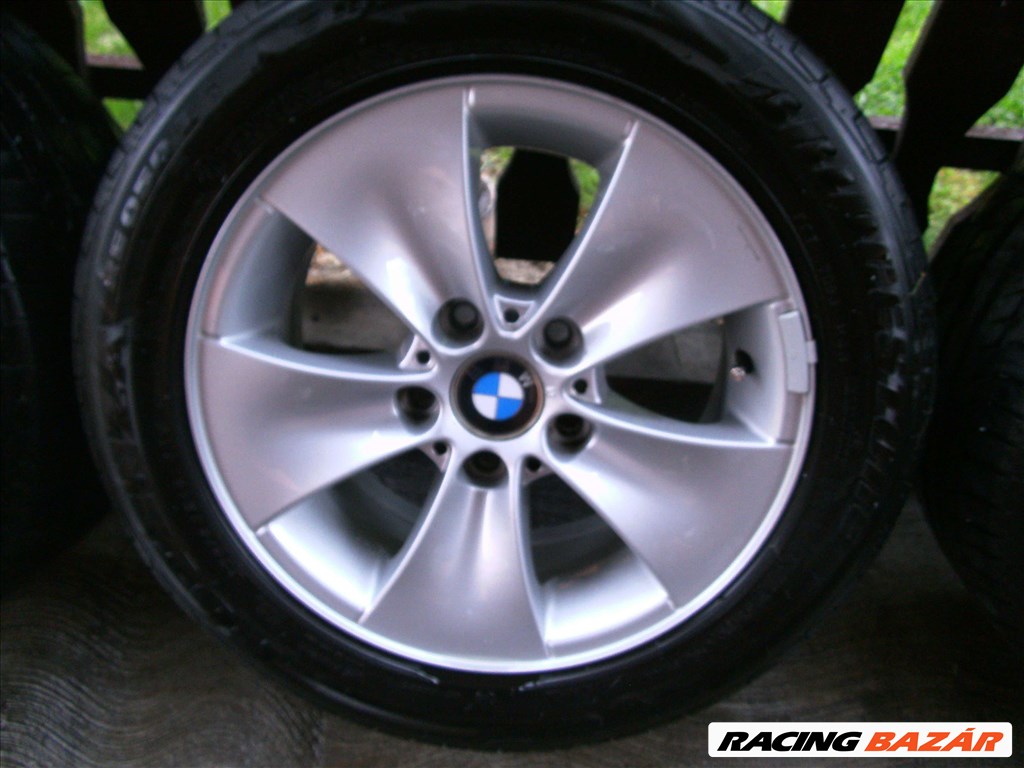 BMW E90 E91 gyári Styling 155 7x16-os 5x120-as ET34-es könnyüfém felni garnitura  4. kép