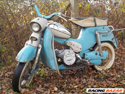 PUCH DS 50 TIPUSÚ,1965-ÖS,3 SEBESSÉGES-KORMÁNYVÁLTÓS OLDTIMER KISMOTOREREDETI 6248 KM-REL  ELADÓ