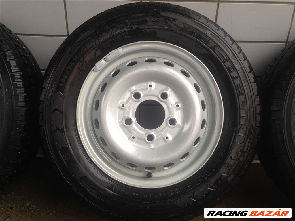  MERCEDES SPRINTER 15" LEMEZFELNI 5X130 TÉLI 195/70R15C GUMIKKAL!!!! 4. kép