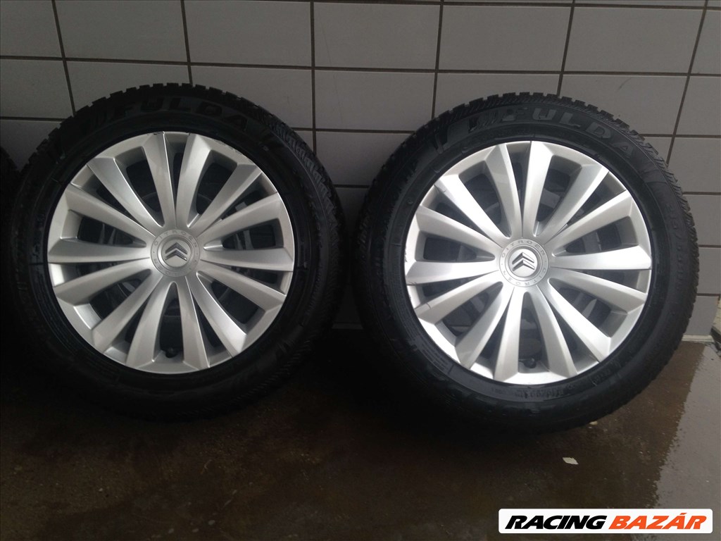 CITROEN 16" LEMEZFELNI 4X108 TÉLI 215/55R16 GUMIKKAL OLCSÓN!!!!! 3. kép