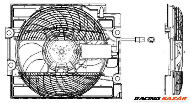NRF 47211 Hűtőventillátor - BMW 1. kép