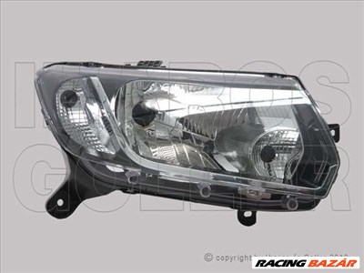 Dacia Logan 2012-2017 - FSZ H4 jobb +nappali fény fekete házas TYC