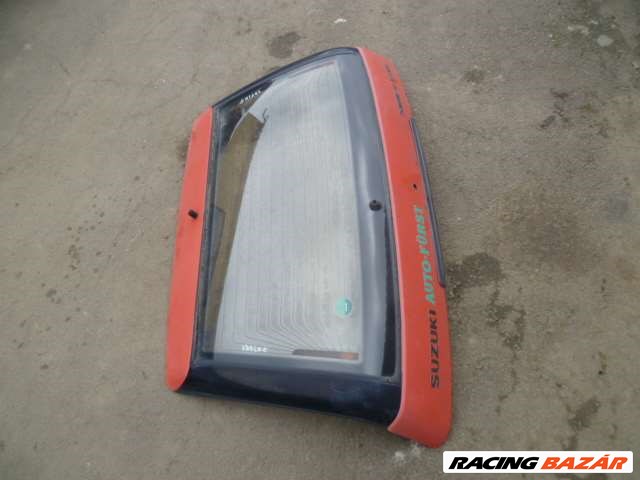 suzuki swift   1998 3 ajtós csomagtérajtó piros  üveggel együtt   12. kép