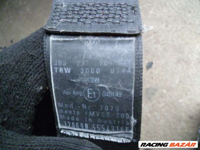 VW PASSAT b5  sedan jobb hátsó biztonsági öv 3B5 837 606 4. kép