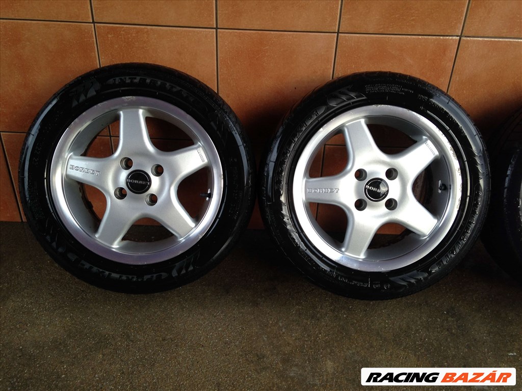 BORBET 14" ALUFELNI 4X100 NYÁRI 185/55R14 GUMIKKAL OLCSÓN!!! 2. kép