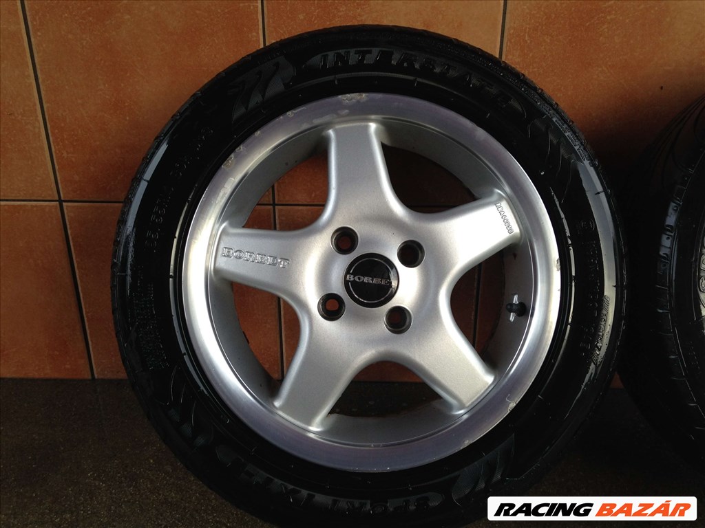 BORBET 14" ALUFELNI 4X100 NYÁRI 185/55R14 GUMIKKAL OLCSÓN!!! 4. kép