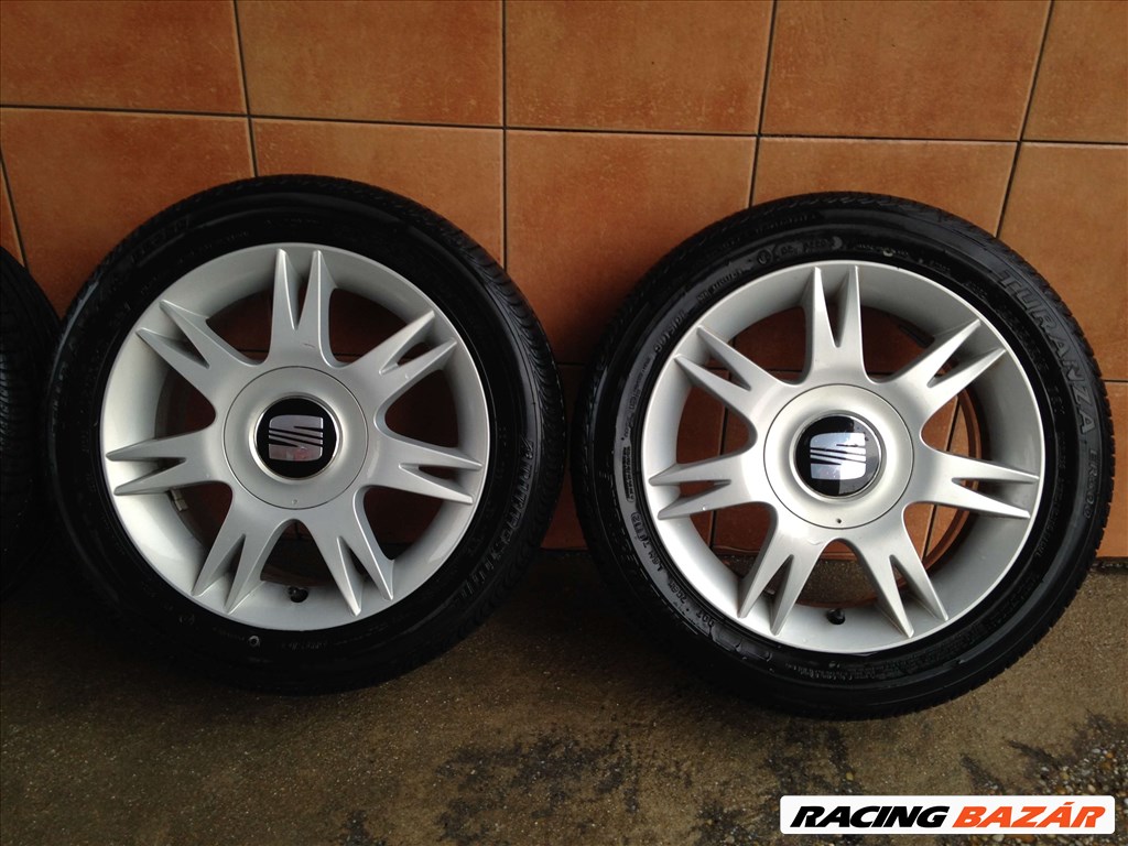 SEAT IBIZA 15" ALUFELNI 5X100 NYÁRI 195/50R15 GUMIKKAL OLCSÓN!!!! 3. kép