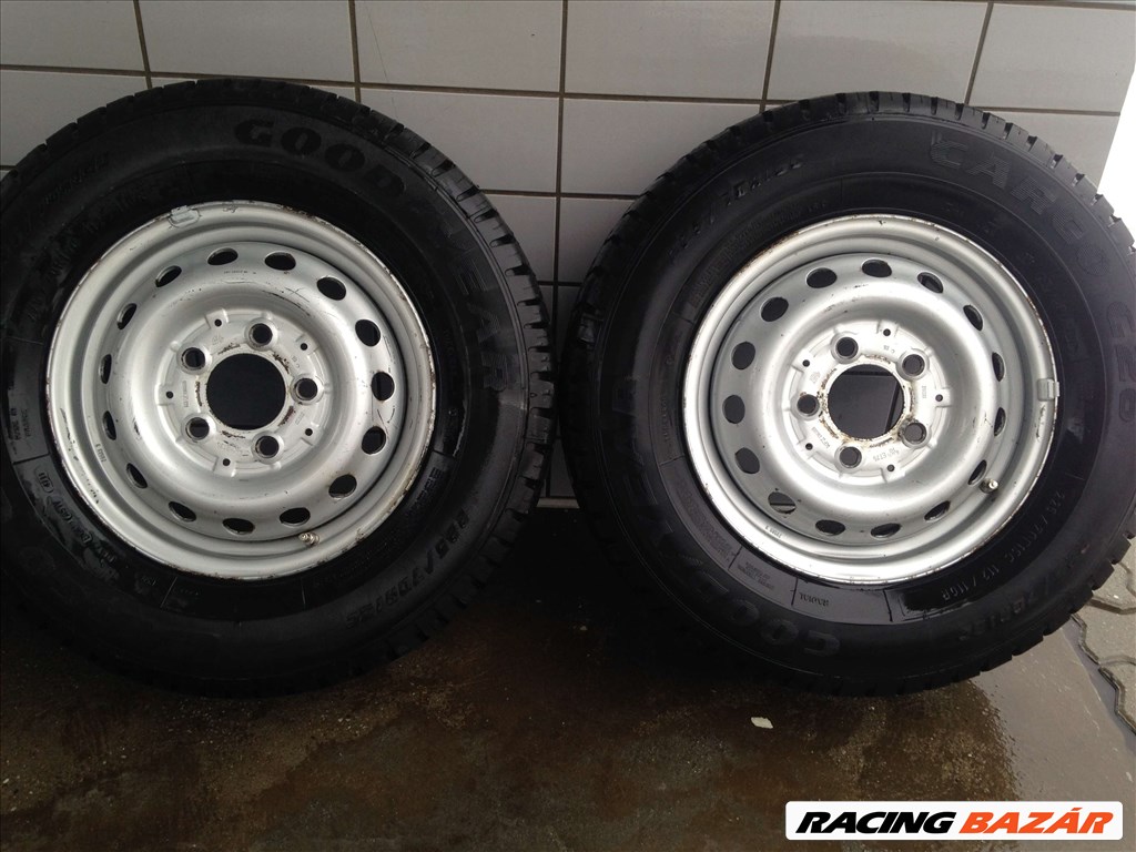 VW LT 15" LEMEZFELNI 5X130 NYÁRI 225/70R15C GUMIKKAL OLCSÓN!!!!! 3. kép