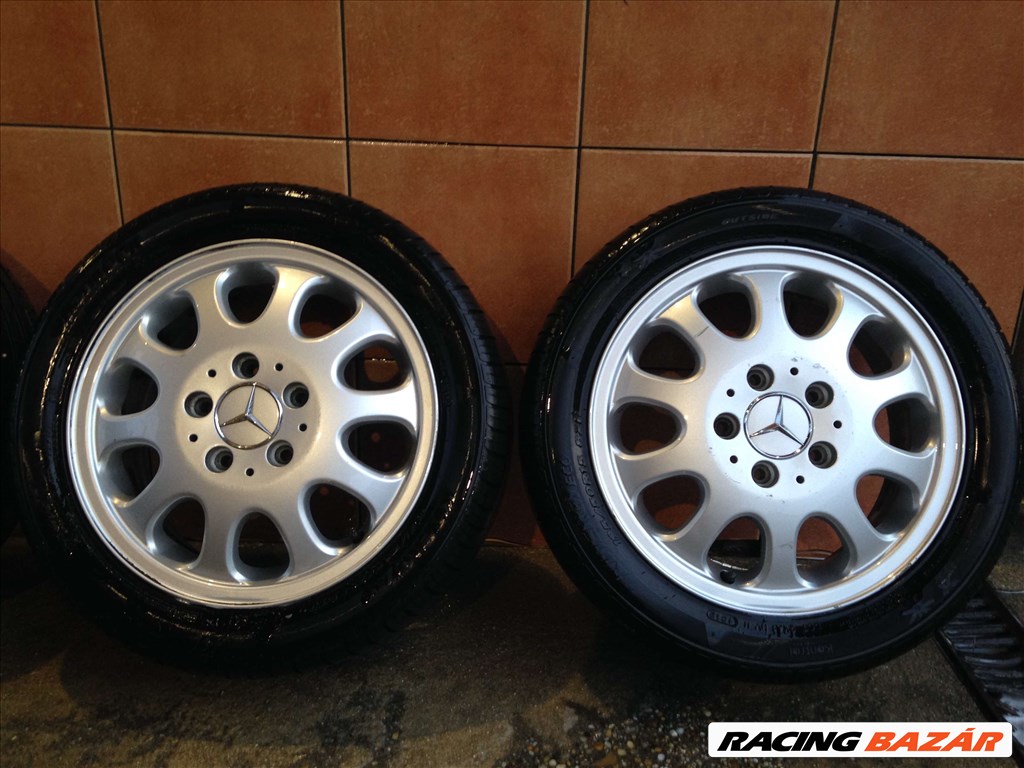 MERCEDES A-168 15" ALUFELNI 5X112 NYÁRI 195/50R15 GUMIKKAL OLCSÓN!!!! 3. kép