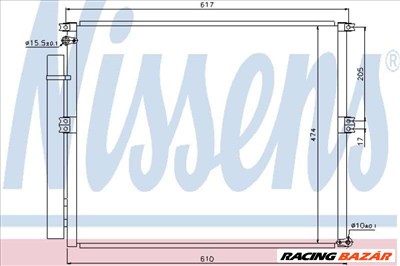 NISSENS 940106 Klímahűtő - TOYOTA