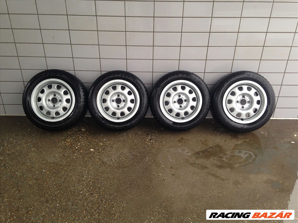 VW 14" LEMEZFELNI 4X100 NYÁRI 185/60R14 GUMIKKAL OLCSÓN!!!!!! 1. kép