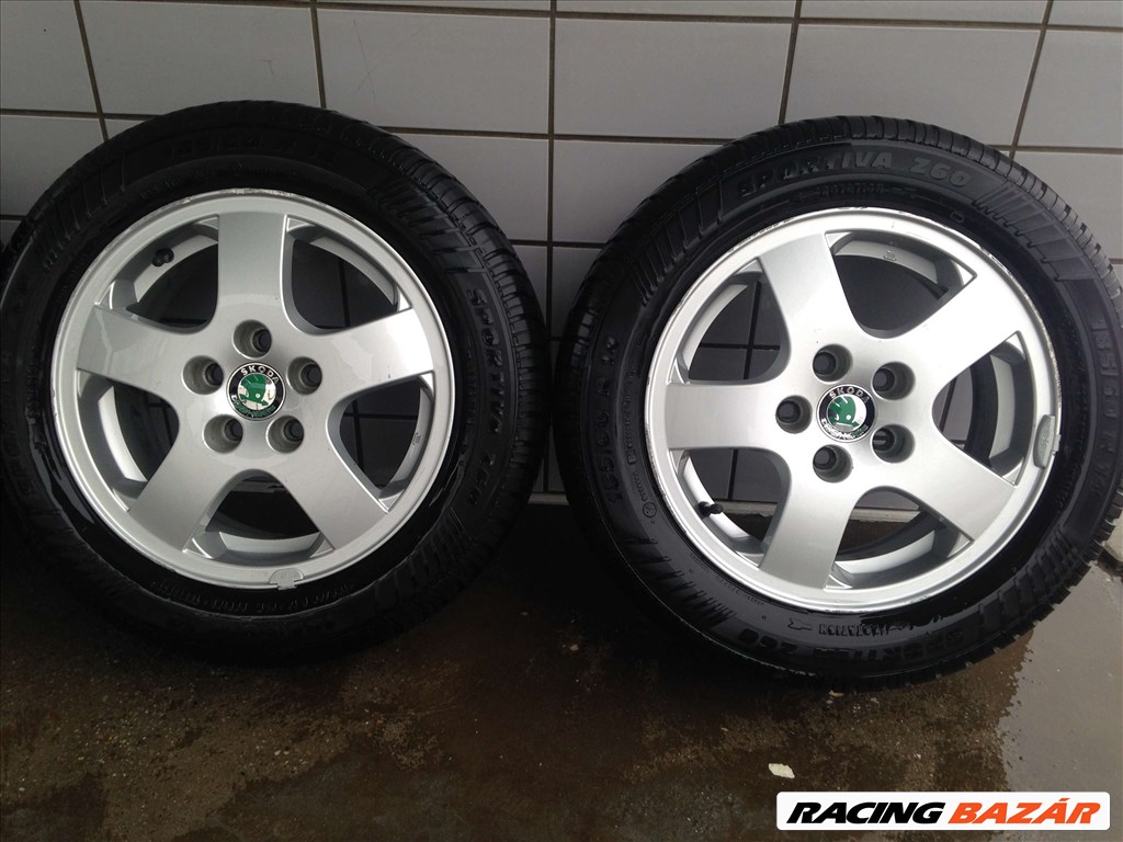 SKODA FABIA 14" ALUFELNI NYÁRI 185/60R14 GUMIKKAL OLCSÓN!!!!! 3. kép