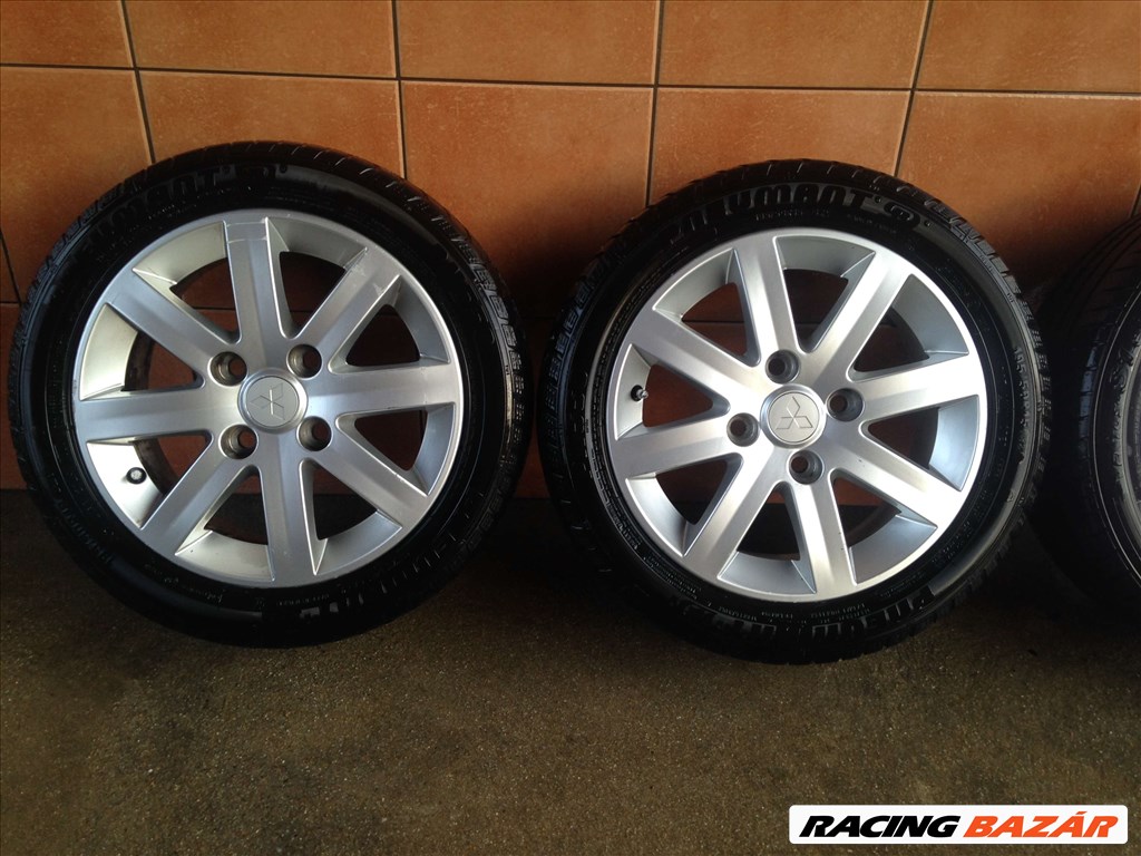 MITSUBISHI 15" ALUFELNI 4X114,3 NYÁRI 195/50R15 GUMIKKAL OLCSÓN!!!!! 2. kép