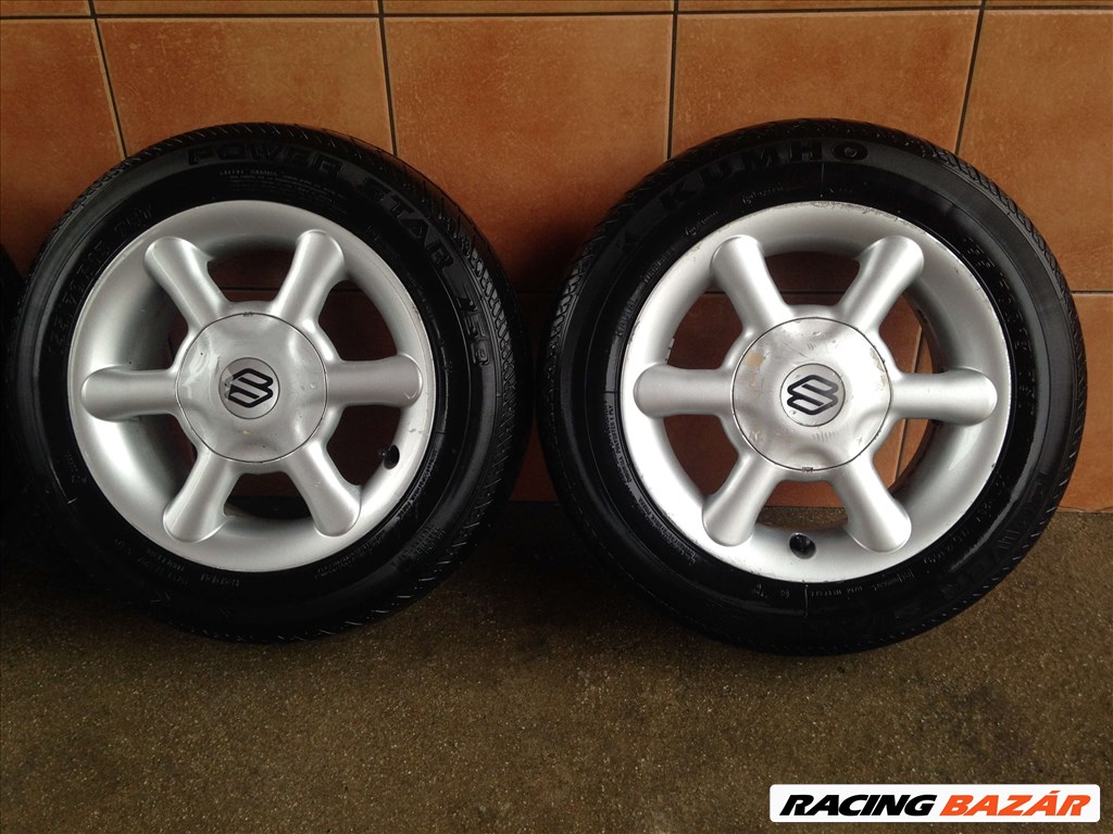 SUZUKI SWIFT 13" ALUFELNI 4X114,3NYÁRI 155/70R13 GUMIVAL OLCSÓN!!! 3. kép