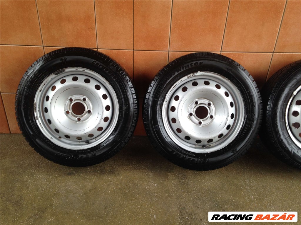 RENAULT TRAFIC 16" LEMEZFELNI  5X118 TÉLI 195/65R16C GUMIVAL OLCSÓN!!!! 2. kép