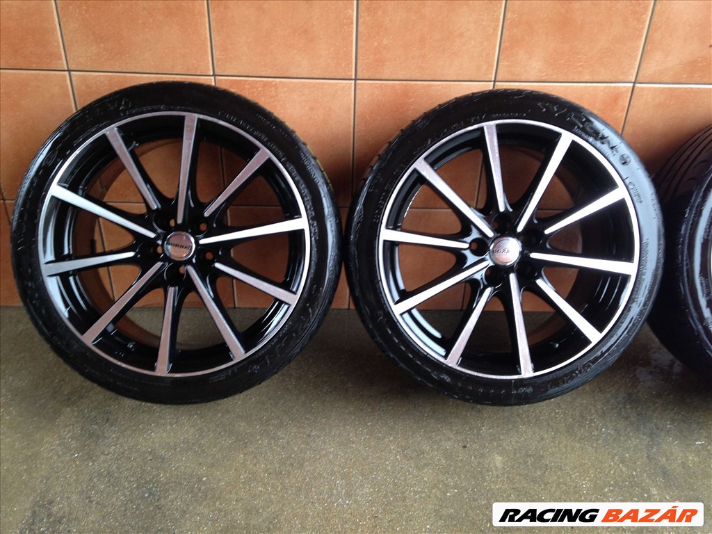 BORBET 18" ALUFELNI 5X100 NYÁRI 225/40R18 GUMIKKAL OLCSÓN!!!!! 2. kép