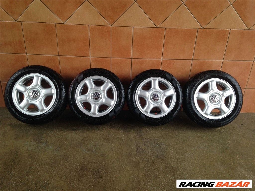 VW 14" ALUFELNI 4X100 NYÁRI 185/55R14 GUMIVAL OLCSÓN!!!! 1. kép