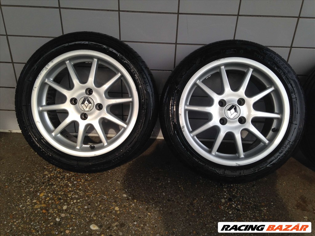 RENAULT 15" ALUFELNI 4X100 NYÁRI 195/50R15 GUMIVAL OLCSÓN!!!!!!!!!! 2. kép