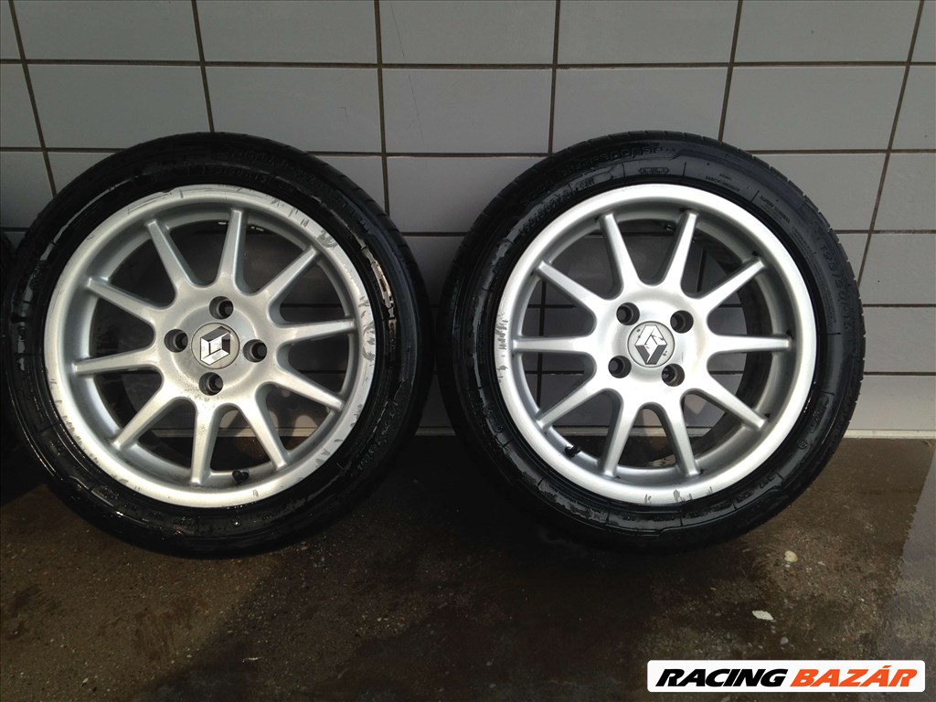 RENAULT 15" ALUFELNI 4X100 NYÁRI 195/50R15 GUMIVAL OLCSÓN!!!!!!!!!! 3. kép