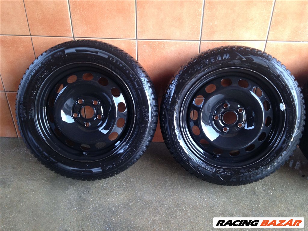 VW 16" LEMEZFELNI 5X112 TÉLI 205/55R16 GUMIKKAL OLCSÓN!!!!! 2. kép